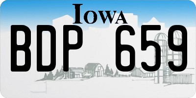 IA license plate BDP659