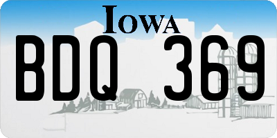 IA license plate BDQ369