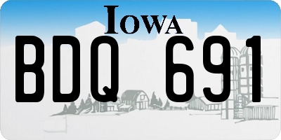 IA license plate BDQ691