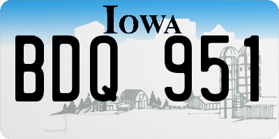 IA license plate BDQ951