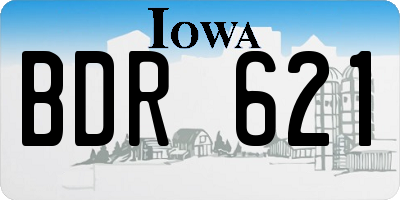 IA license plate BDR621