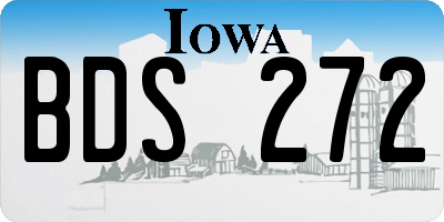 IA license plate BDS272