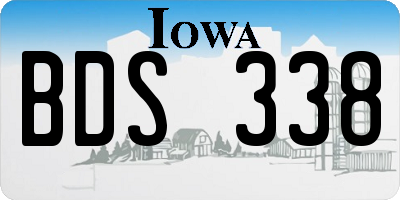 IA license plate BDS338