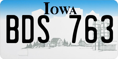 IA license plate BDS763