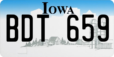 IA license plate BDT659