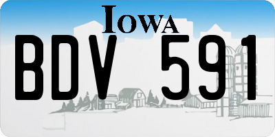 IA license plate BDV591