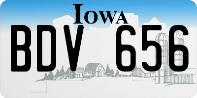 IA license plate BDV656