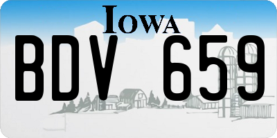 IA license plate BDV659