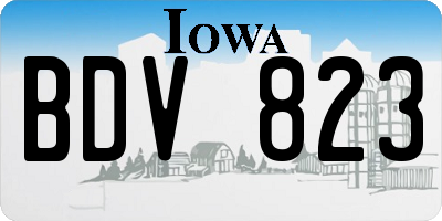 IA license plate BDV823