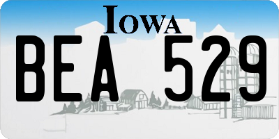 IA license plate BEA529