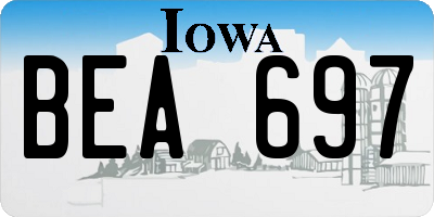 IA license plate BEA697