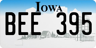 IA license plate BEE395