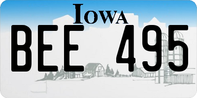 IA license plate BEE495
