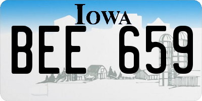 IA license plate BEE659