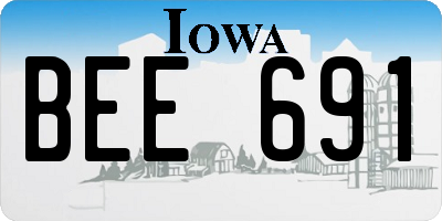 IA license plate BEE691