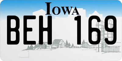 IA license plate BEH169