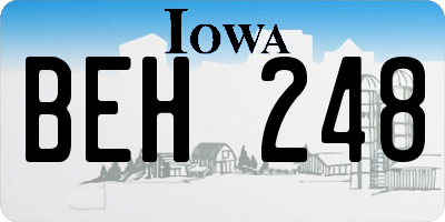 IA license plate BEH248