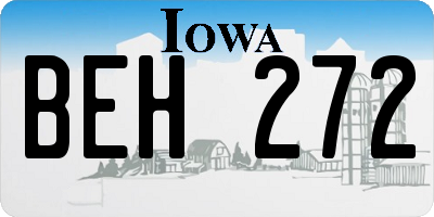 IA license plate BEH272