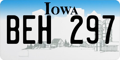 IA license plate BEH297