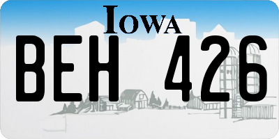 IA license plate BEH426