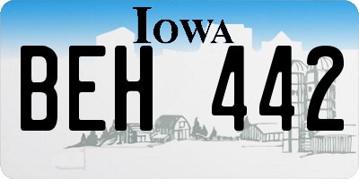 IA license plate BEH442