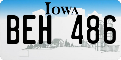 IA license plate BEH486