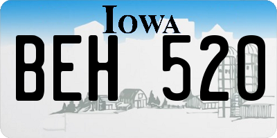 IA license plate BEH520