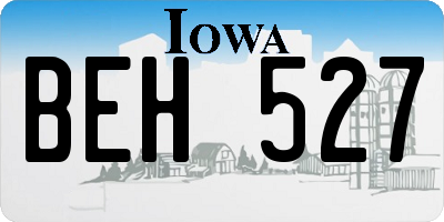 IA license plate BEH527