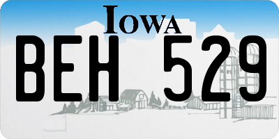 IA license plate BEH529