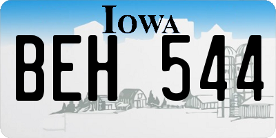 IA license plate BEH544
