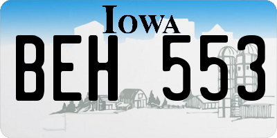 IA license plate BEH553