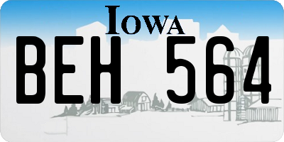 IA license plate BEH564
