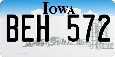 IA license plate BEH572