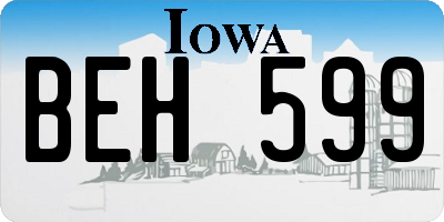 IA license plate BEH599