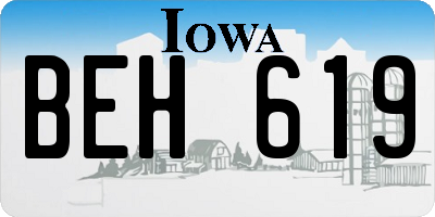 IA license plate BEH619