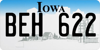 IA license plate BEH622