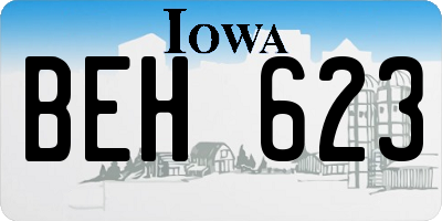 IA license plate BEH623