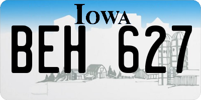 IA license plate BEH627