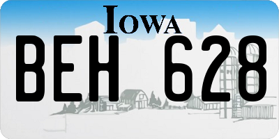 IA license plate BEH628