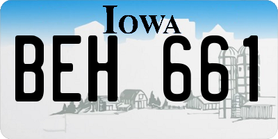 IA license plate BEH661