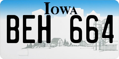 IA license plate BEH664