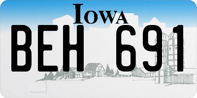 IA license plate BEH691