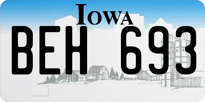 IA license plate BEH693