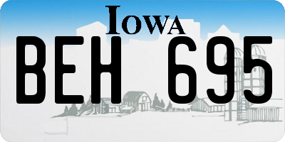 IA license plate BEH695