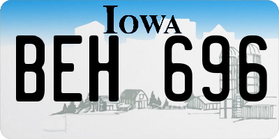IA license plate BEH696