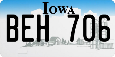 IA license plate BEH706