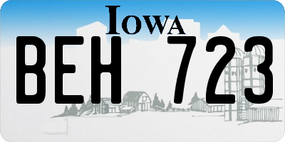 IA license plate BEH723