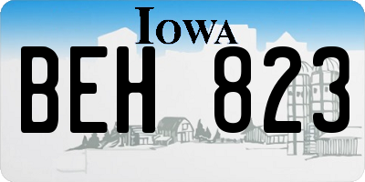 IA license plate BEH823