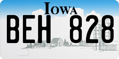 IA license plate BEH828