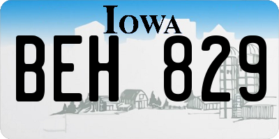 IA license plate BEH829